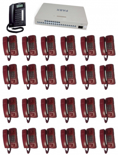 PABX System 24 Line 24 Telephone Set Full Package
