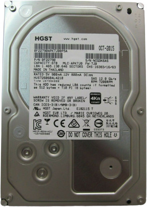 HGST Ultrastar HUS726060AL4210 6TB HDD