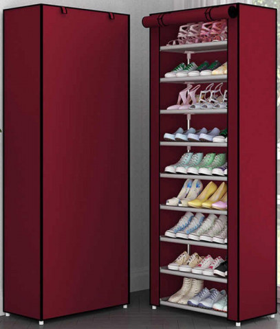 Dust Proof 9-Layer Shoe Cabinet