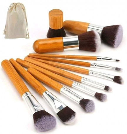 Bamboo Makeup Brush Set