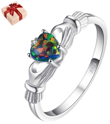 Heart Shaped Colorful Finger Ring Female