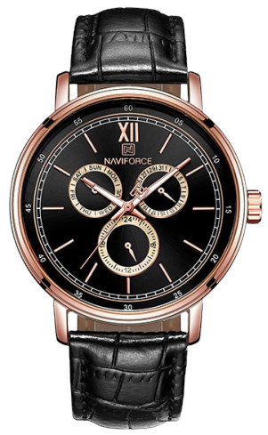 Naviforce Elegance Chronograph Leather Watch