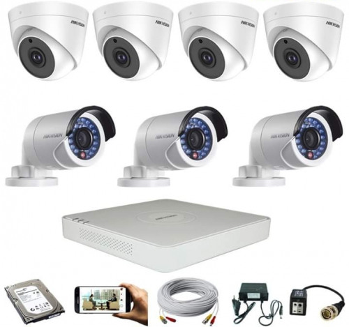 CCTV Package Dahua 8-CH DVR 7 Pcs 2MP Camera