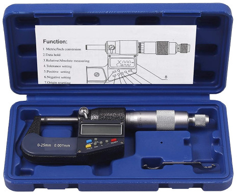 Proster 0-25mm Digital Micrometer