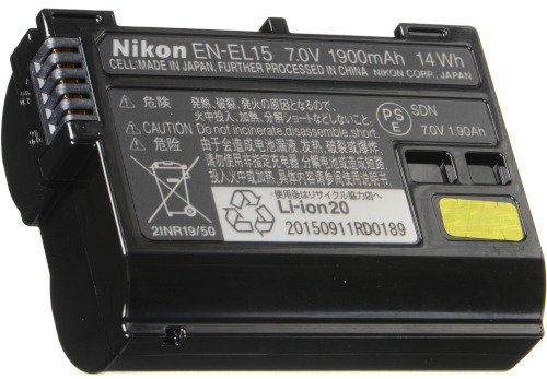 EN-EL15 Rechargeable Battery for Nikon