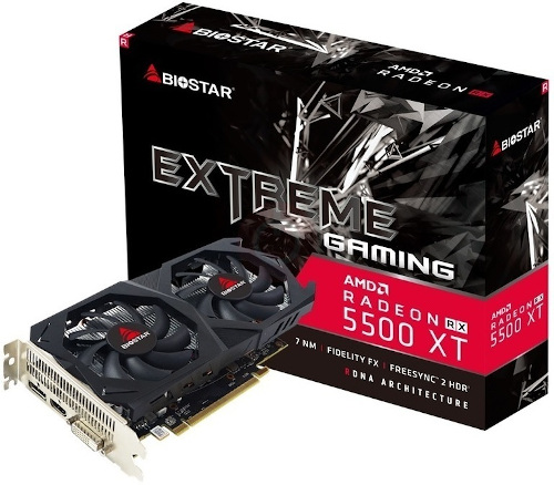Biostar RX 5500 XT Extreme 8GB GDDR6 Graphics Card