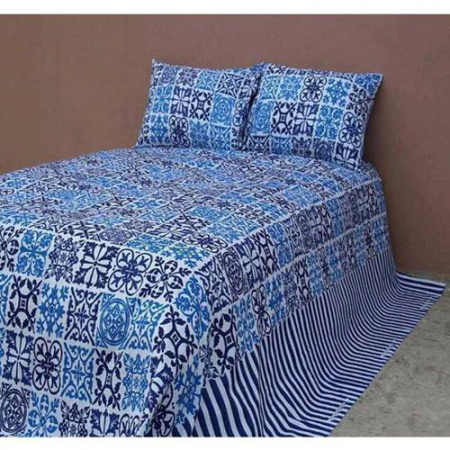 Colorful King Size Cotton Bedsheet