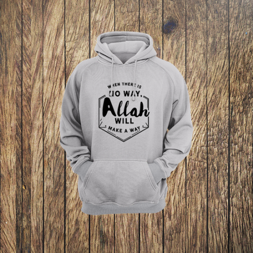 Fashionable Men's Hoodie with Islamic Message