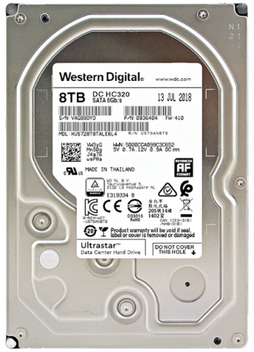 Western Digital DC HC320 8TB Ultrastar Data Center