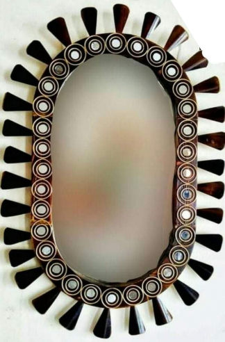 33 / 23 Inch Wooden Mirror