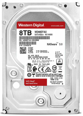 Western Digital WD80EFAX 8TB Red Internal HDD