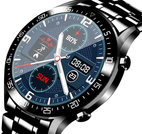 Lige BW0160E Steel Band Smart Watch for Men