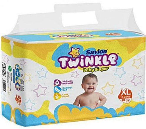 Savlon Twinkle Baby Diaper XL