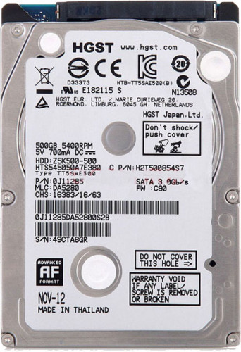 HGST 500GB Internal Hard Disk