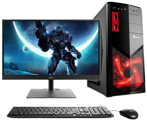 Desktop Custom PC Core 2 Duo 4GB RAM 1TB HDD 17" Monitor