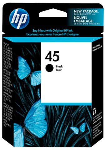 HP 45 Black Original Ink Printer Cartridge