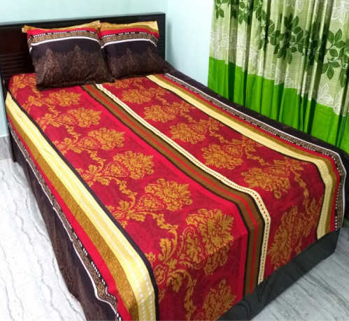 King Size Twill Bedsheet with Matching Pillow Cover