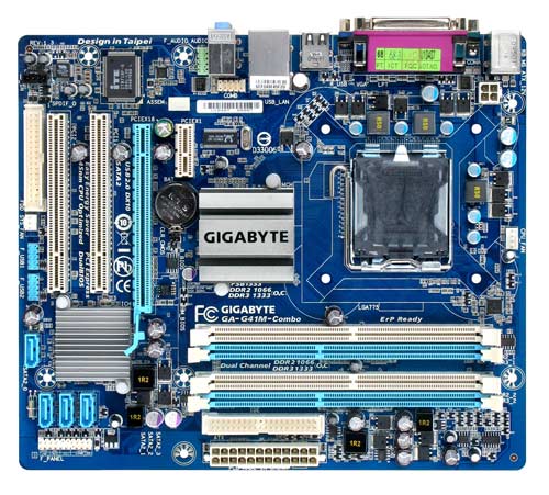 Gigabyte GA-G41M-Combo Socket-LGA775 Motherboard
