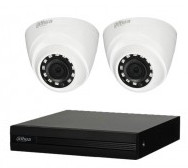 CCTV Package Dahua 4 Channel DVR 2 Pcs Full HD Camera