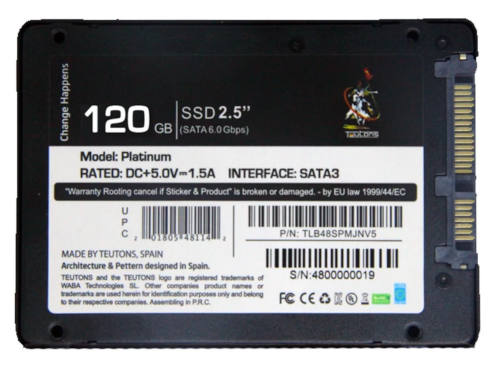 Teutons 120GB 2.5" SATA III Internal Solid State Drive