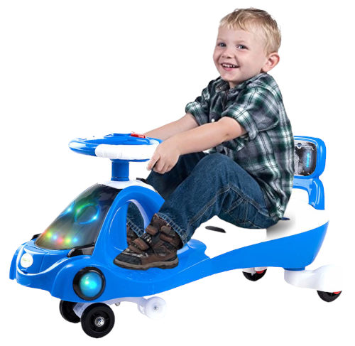 Kids Magic Swing Car with Music and LED Light