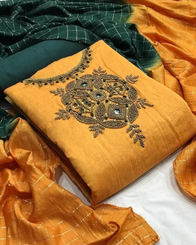 Fancy Fabric Unstitched Salwar Kameez