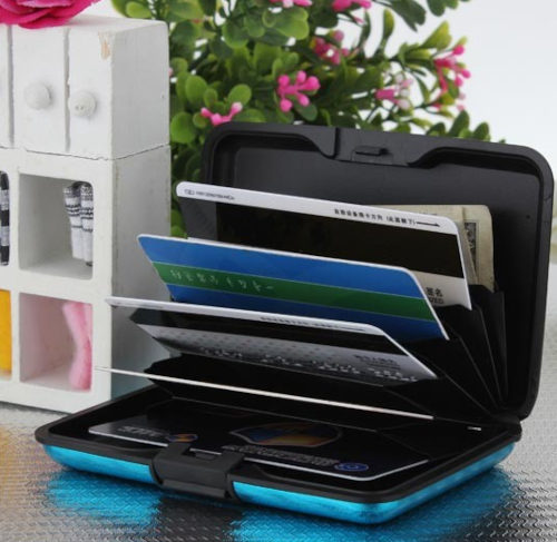 Smart Card Holder Zippered Security Compartment