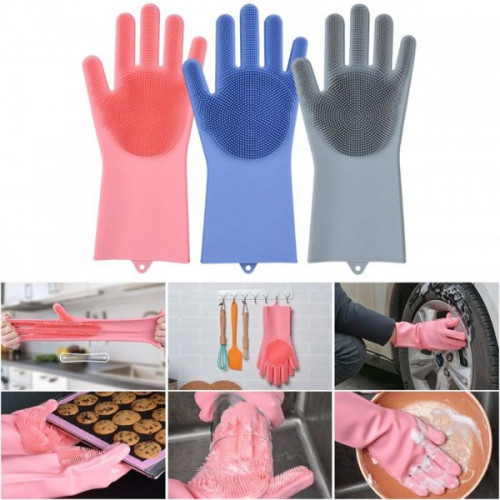 Magic Silicone Dishwashing Hand Gloves