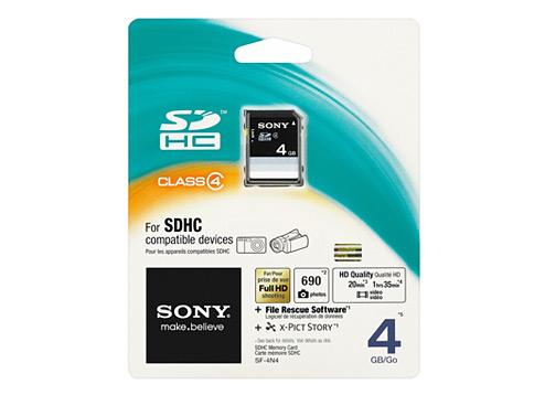 Sony 4GB SD Class 4 Memory Card