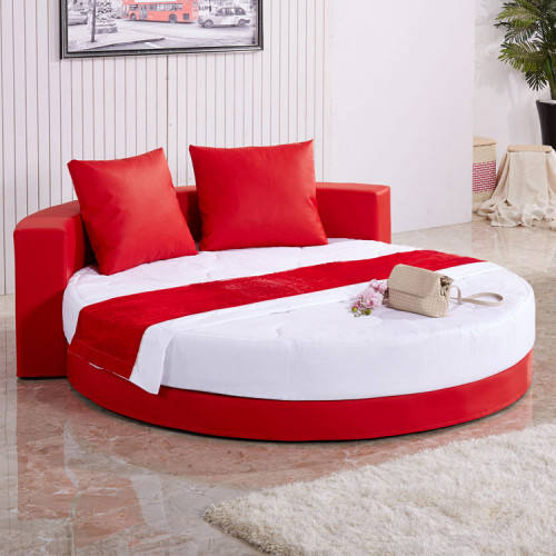 Round Shape Exclusive Design Leather Bed