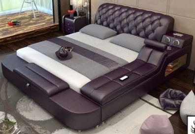 Exclusive Design Leather Bed