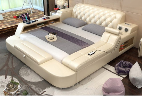 Fashionable Design Leather Bed