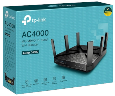 TP-Link Archer C4000 MU-MIMO Tri-Band Wi-Fi Router