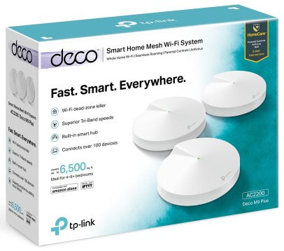 TP-Link Deco M9 Plus 3-Pack Whole Home Mesh WIFI Router