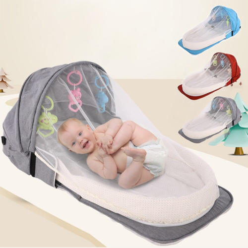 Folding Travel Bag for Baby with Mosquito Net