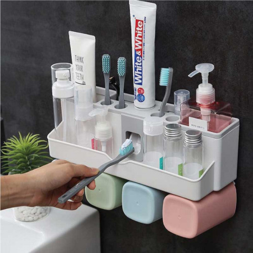 Wall Mount Toothpaste Dispenser Rack