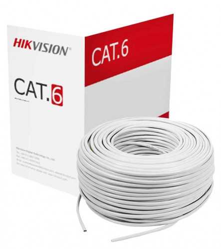 Hikvision Cat-6 White Network Cable