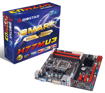 Biostar H77MU3 LGA-1155 USB 3.0 Motherboard