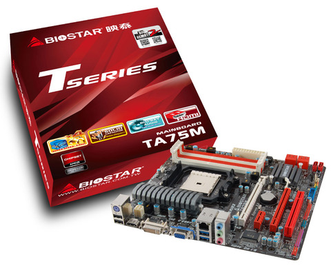 Biostar TA75M Socket FM1 AMD A75 Motherboard
