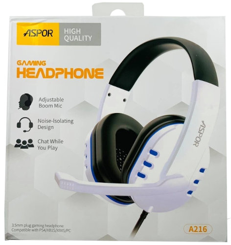 Aspor A216 Adjustable Gaming Headphone