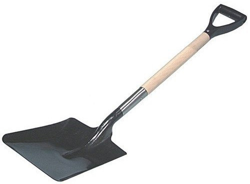 Shovel or Spade with Wooden Carbon Steel