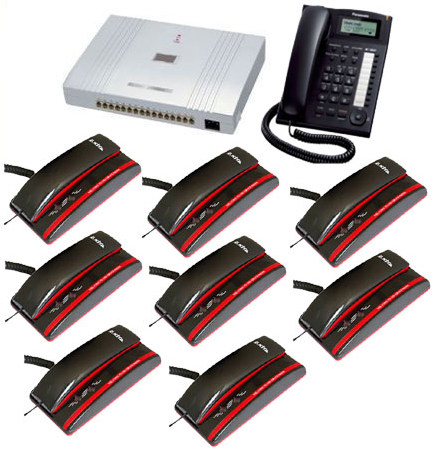 12 Telephone + 1 TC-200 2+12 PABX with Cable & Jack