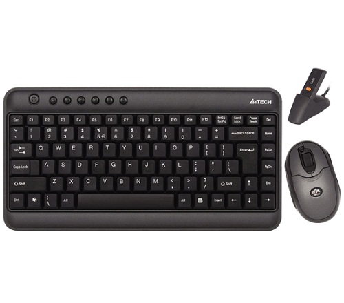 A4Tech 520D Wireless Mini Keyboard and Mouse