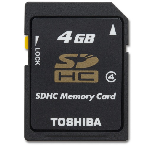 Toshiba 4GB Class 4 SDHC Memory Card