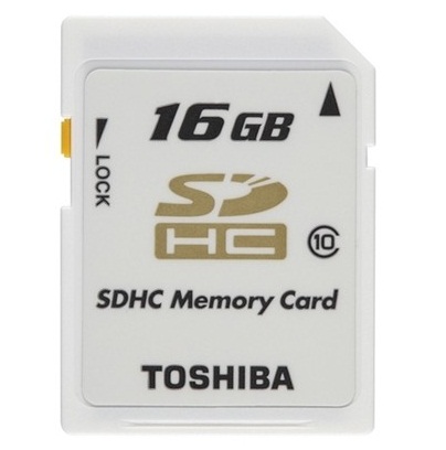 Toshiba 16GB Class 10 SDHC Memory Card