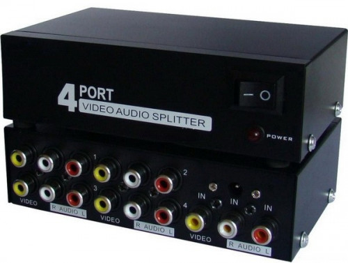 AV MT-104AV 4-Port Video Audio Splitter