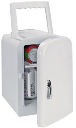 White 4L Mini Compact and Lightweight Refrigerator