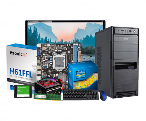 Core i3 3rd Gen 4GB RAM 19" LED Monitor Desktop PC