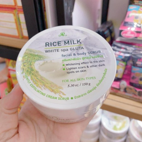 Rice Milk White Spa Gluta Facial & Body Scrub