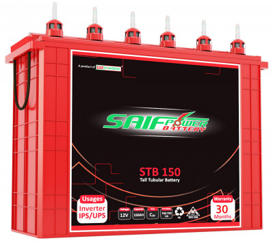 Saif Power STB150 Tall Tubular Battery